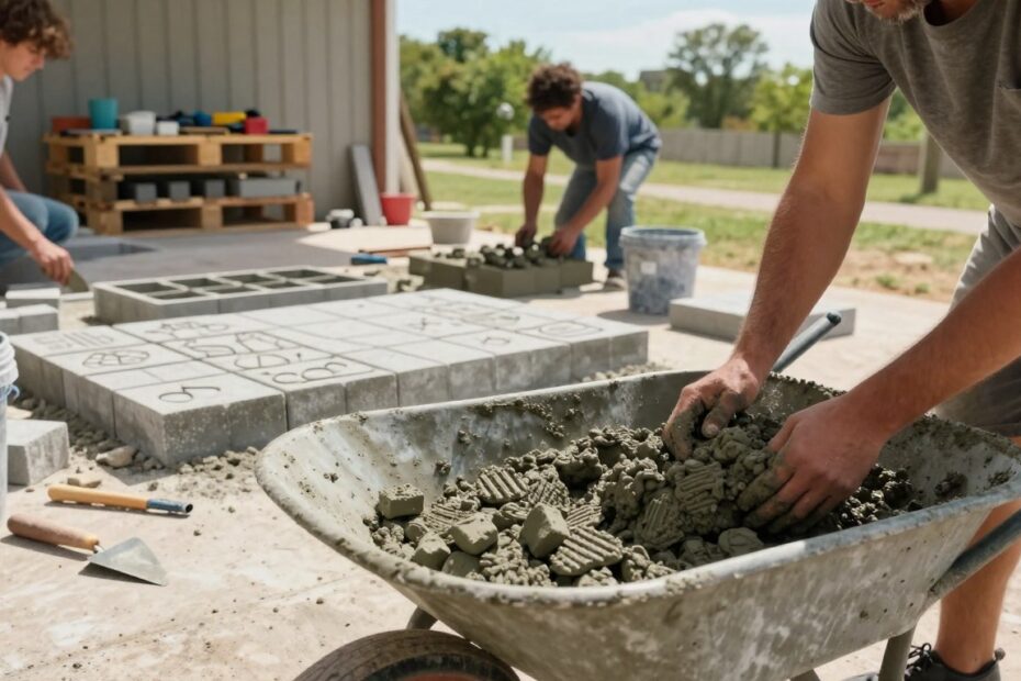 Amatorska produkcja kostki brukowej