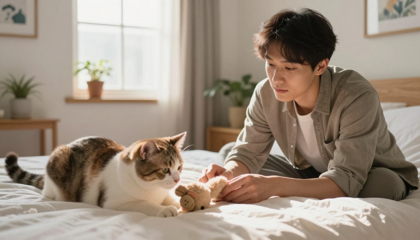 Jak oduczyć kota sikania na łóżko