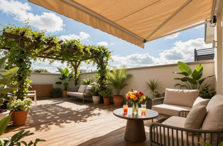 Jak osłonić taras przed słońcem