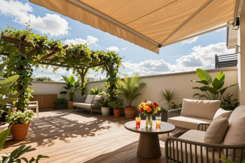Jak osłonić taras przed słońcem