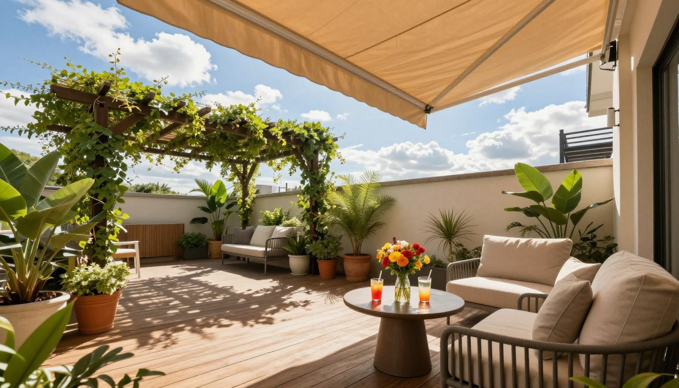 Jak osłonić taras przed słońcem