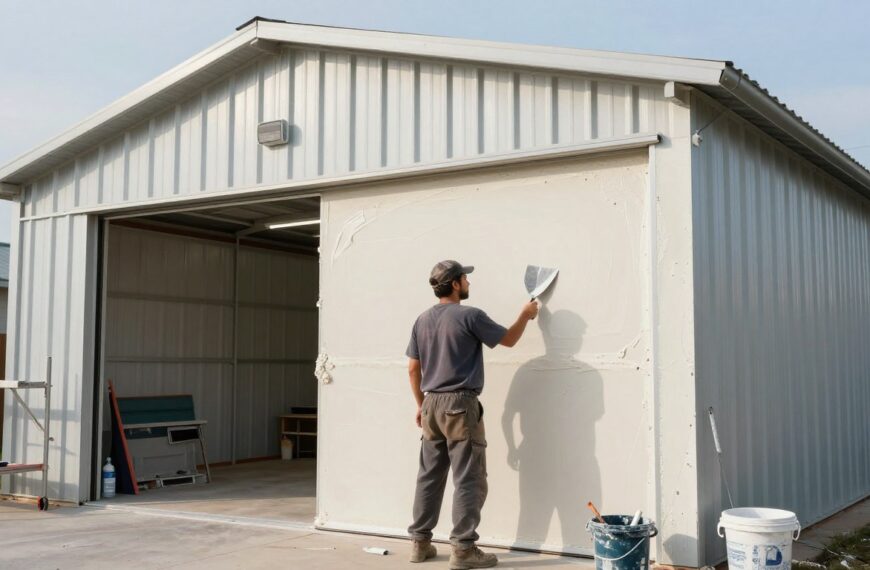 Jak otynkować garaż blaszany