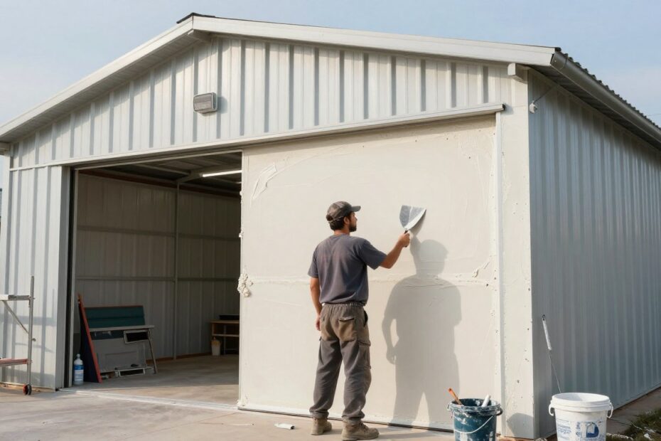 Jak otynkować garaż blaszany