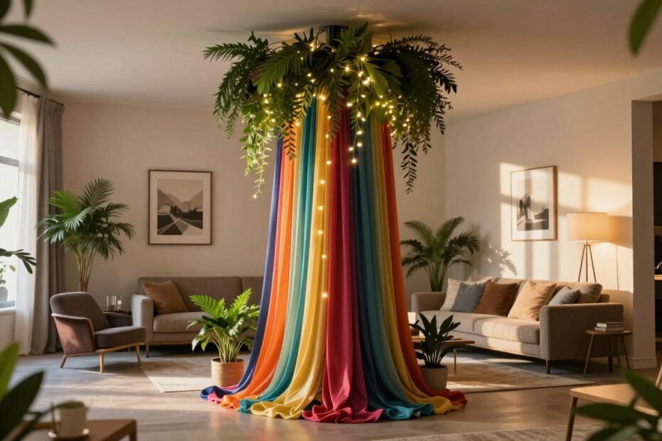 Jak ozdobić słup w salonie