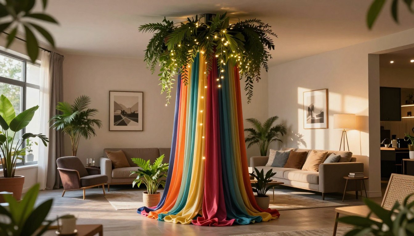 Jak ozdobić słup w salonie