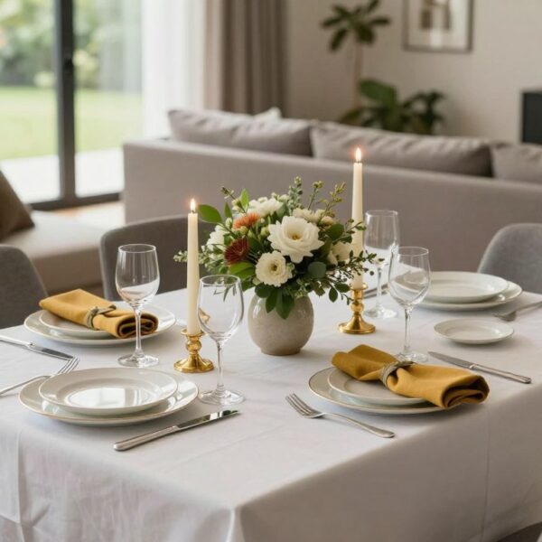 Jak ozdobić stół w salonie, by wyglądał stylowo na co dzień i od święta