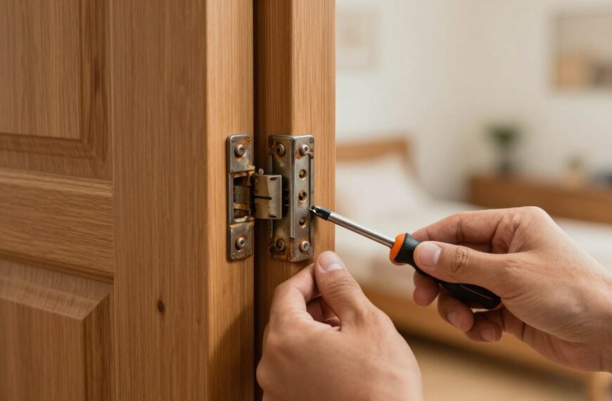 Jak podnieść drzwi na zawiasach