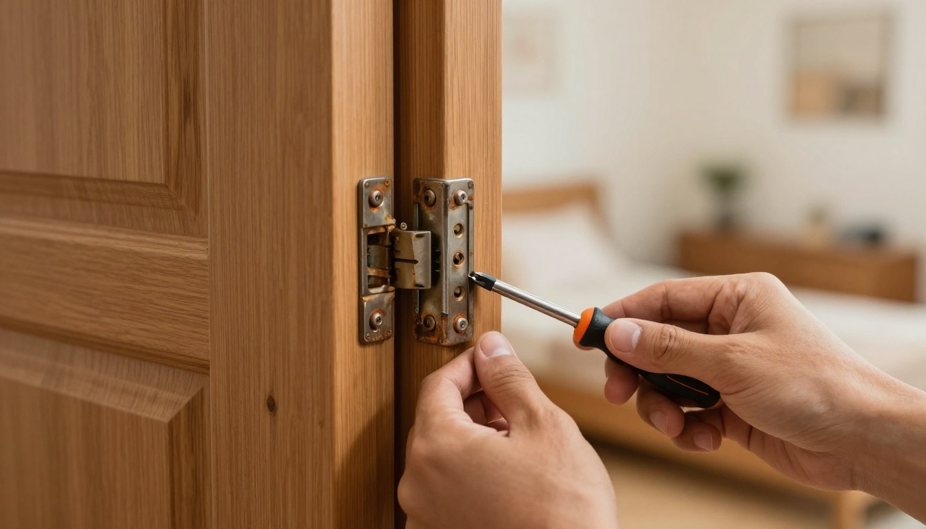 Jak podnieść drzwi na zawiasach