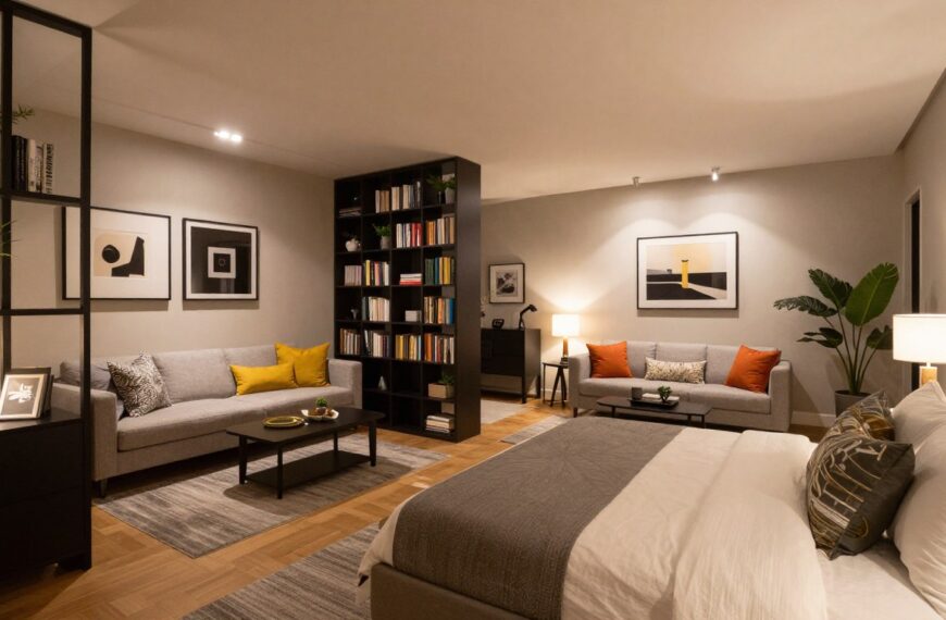 Jak podzielić pokój na sypialnię i salon