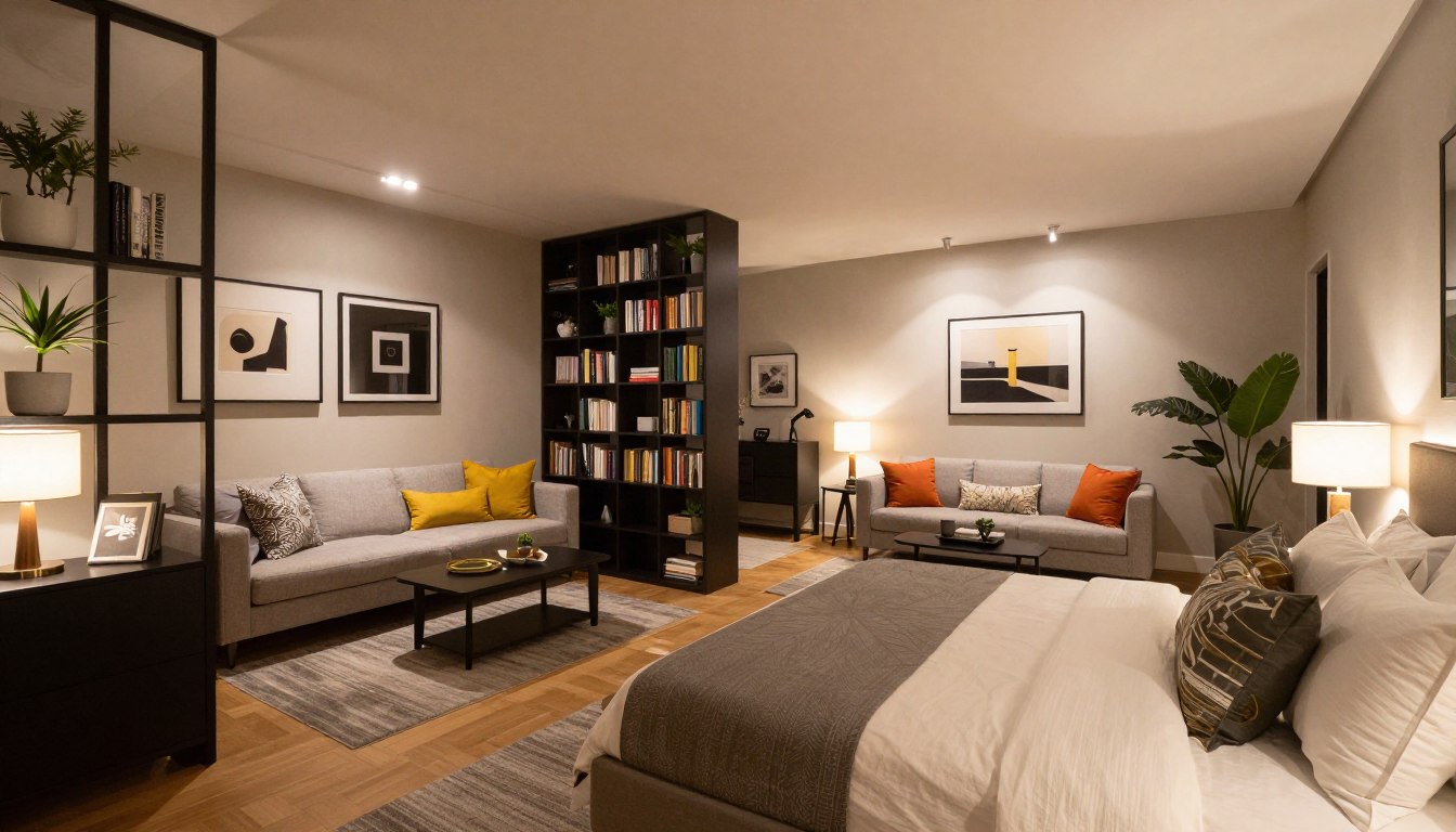 Jak podzielić pokój na sypialnię i salon