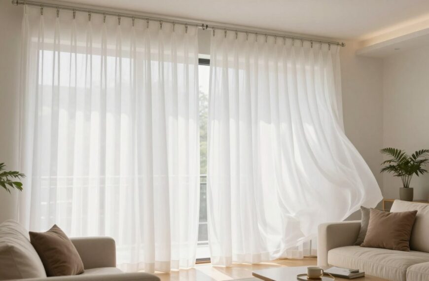 Jak powiesić firanki bez karnisza