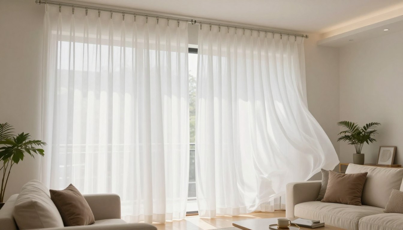 Jak powiesić firanki bez karnisza