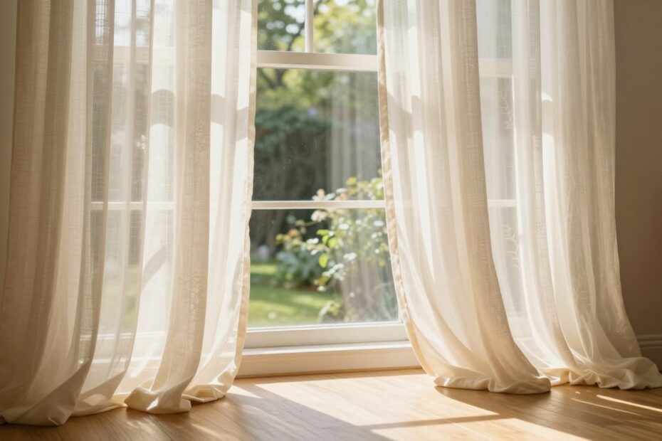 Jak powiesić firanki w wykuszu