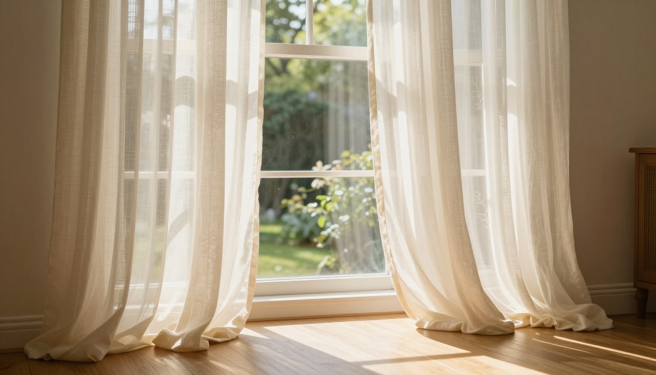 Jak powiesić firanki w wykuszu