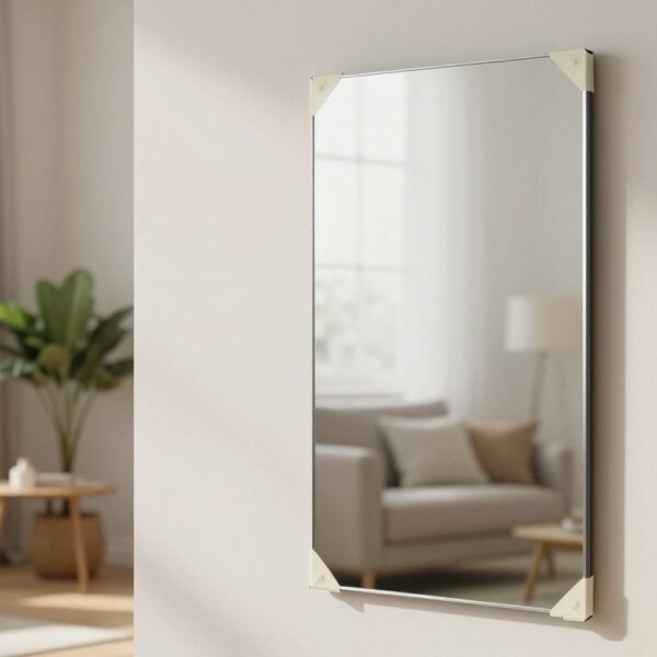 Jak powiesić lustro bez wiercenia, żeby było bezpiecznie i estetycznie