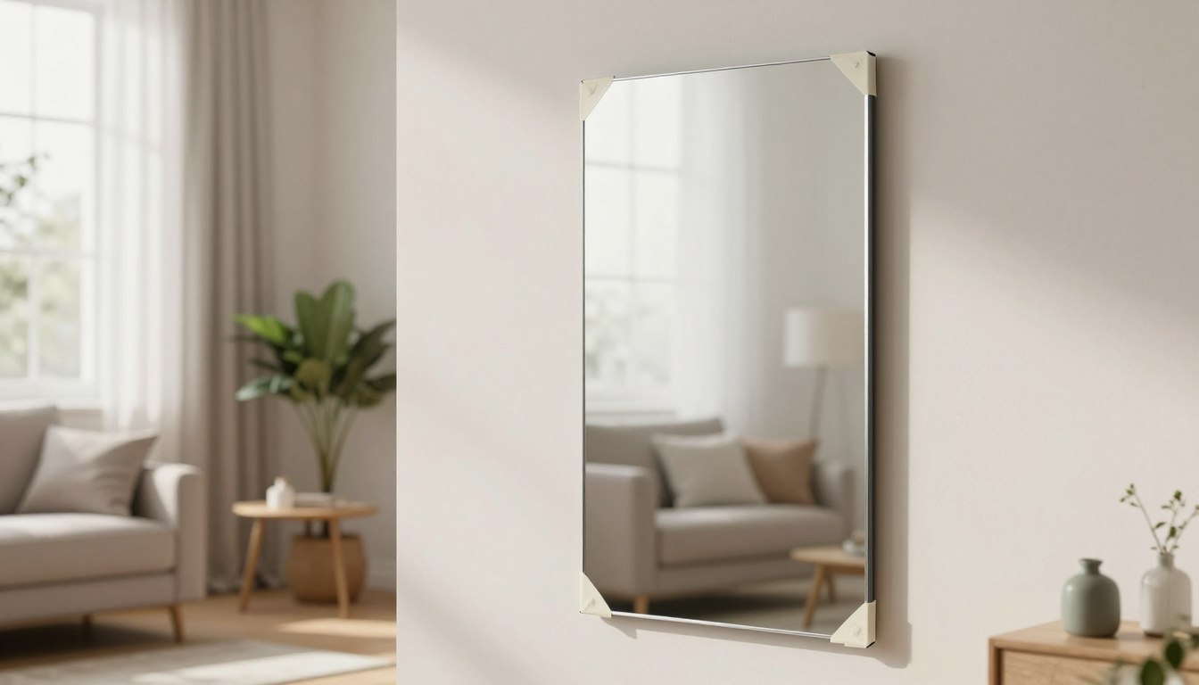 Jak powiesić lustro bez wiercenia