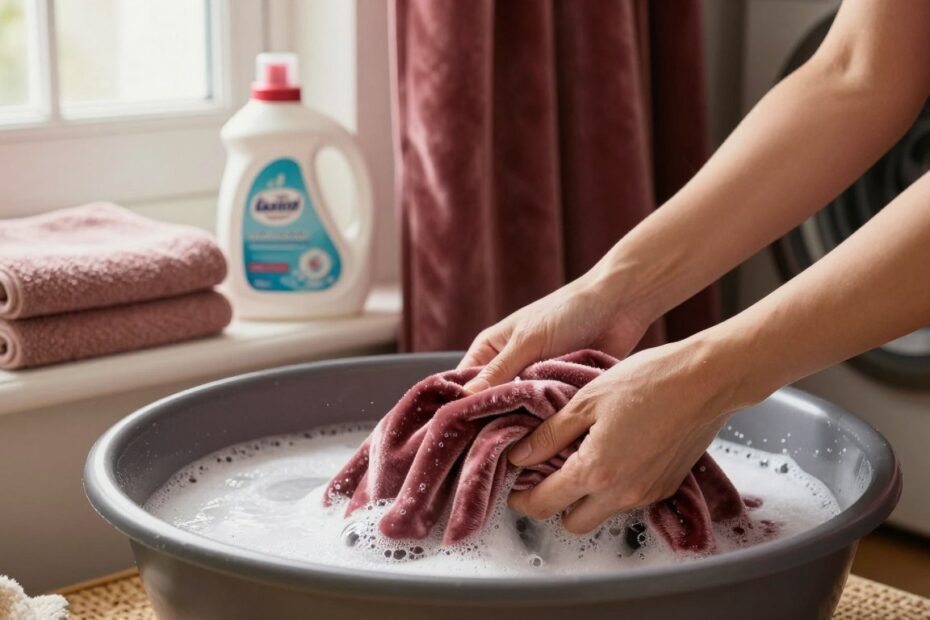 Jak prać zasłony welurowe