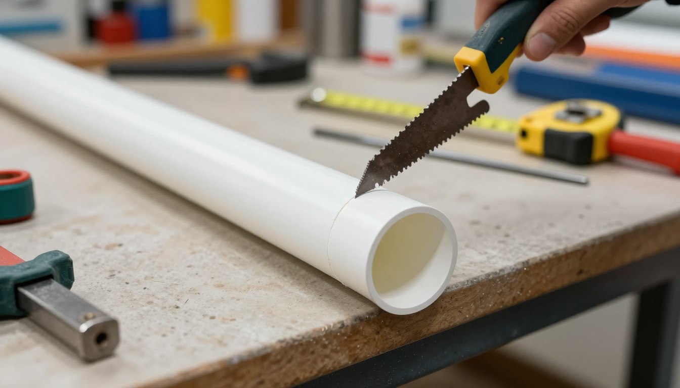 Jak przeciąć rurę PCV wzdłuż