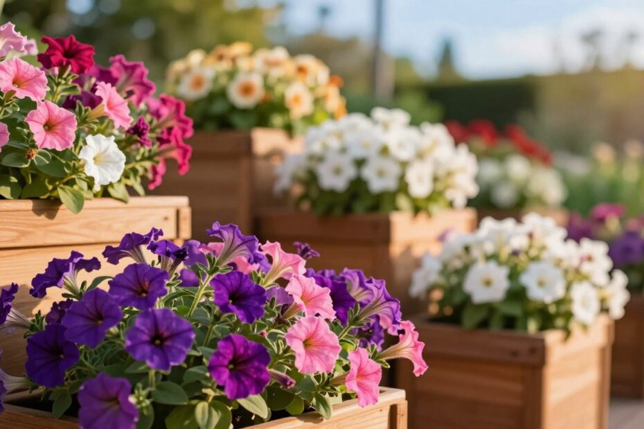 Jak sadzić petunie w skrzynkach