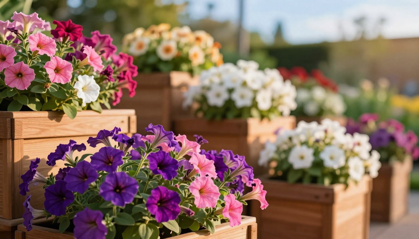Jak sadzić petunie w skrzynkach