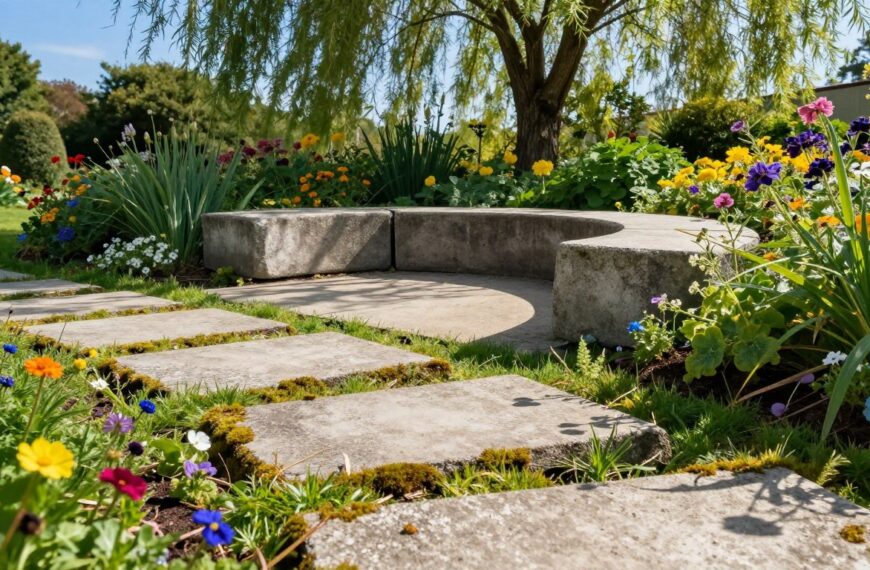 Jak wykorzystać stare płyty chodnikowe