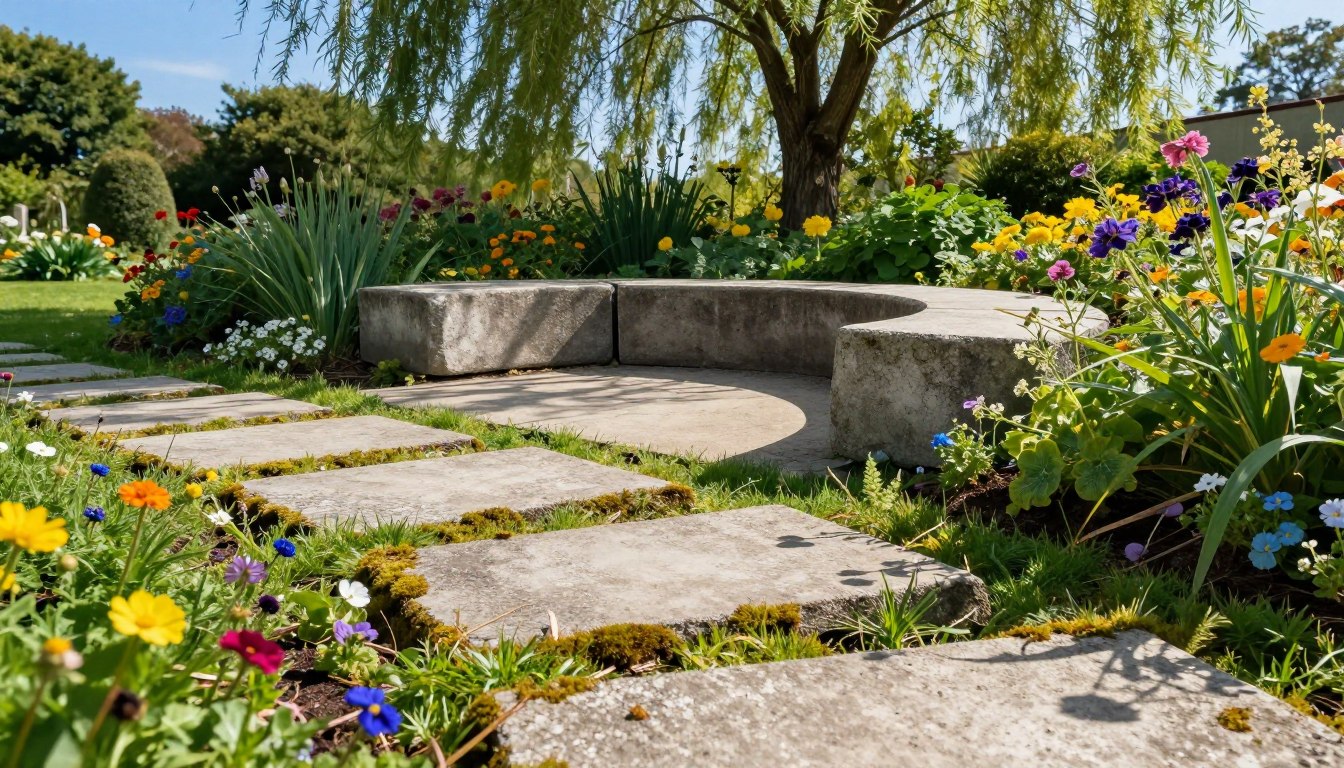 Jak wykorzystać stare płyty chodnikowe