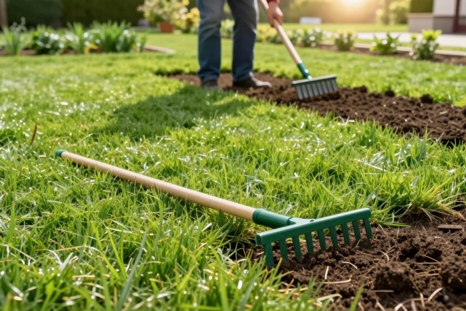 Jak wyrównać ziemię pod trawnik