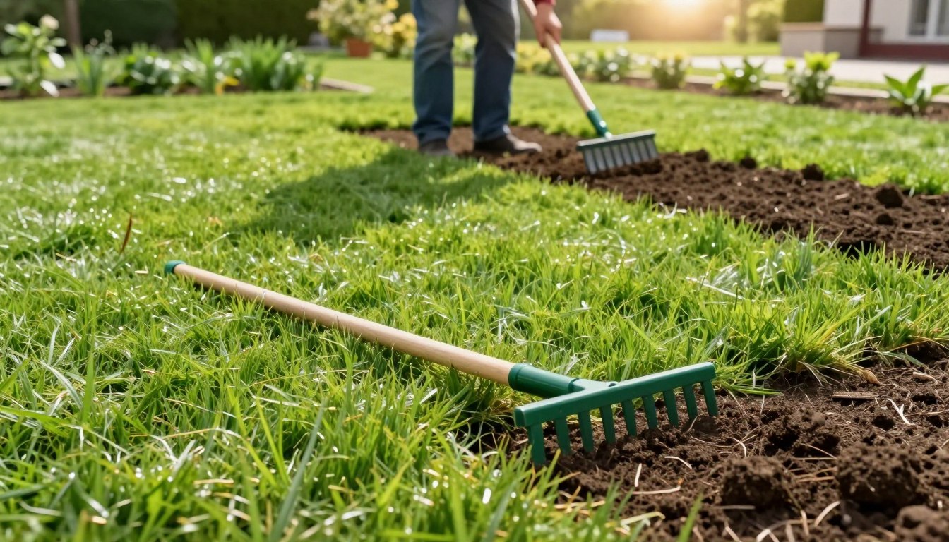 Jak wyrównać ziemię pod trawnik