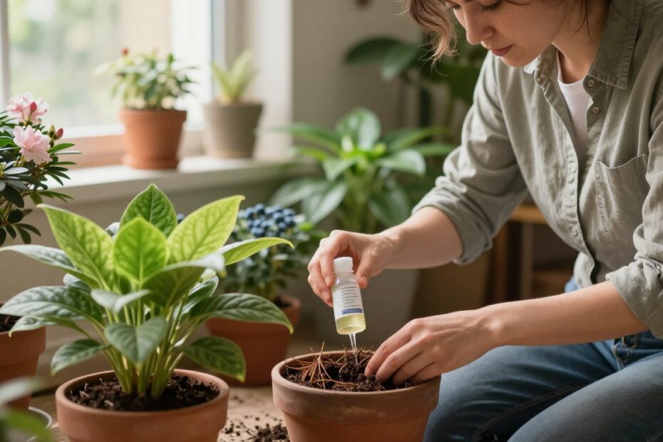Jak zakwasić ziemię w doniczce
