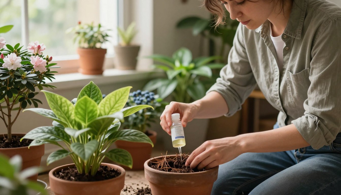 Jak zakwasić ziemię w doniczce