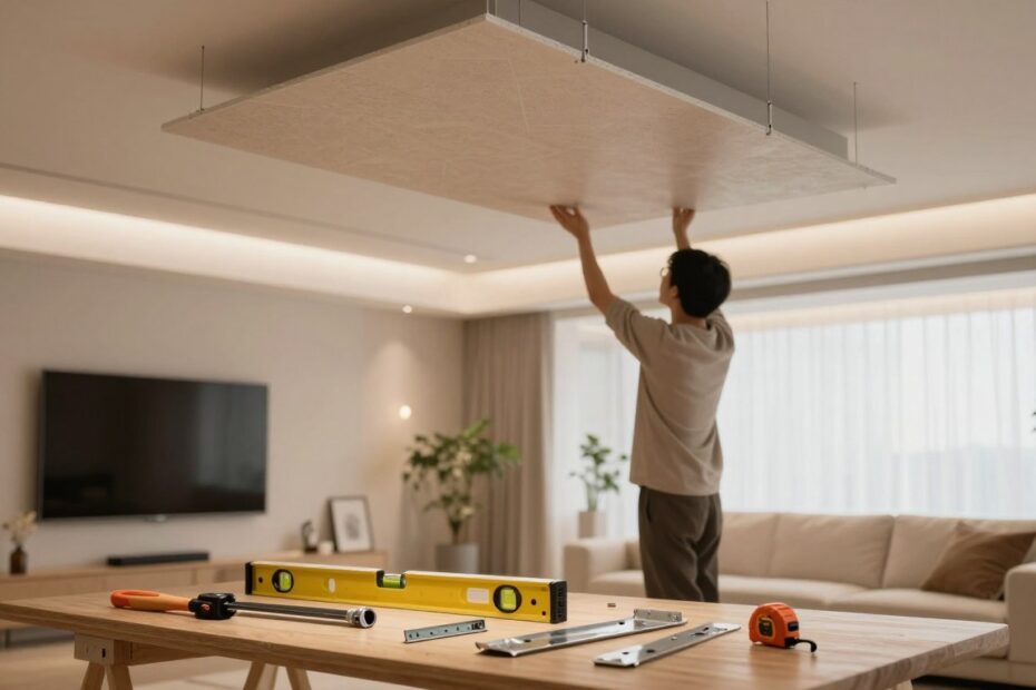 Podwieszany sufit w salonie – jak zrobić
