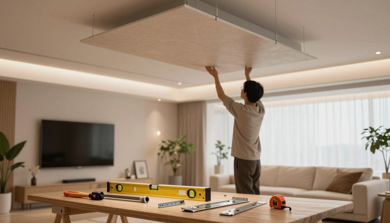 Podwieszany sufit w salonie – jak zrobić