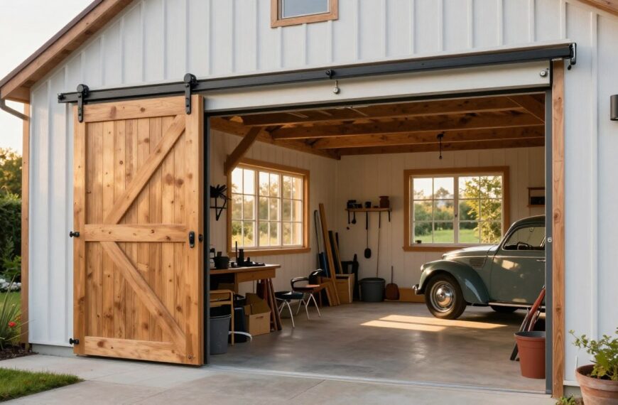 Przebudowa stodoły na garaż