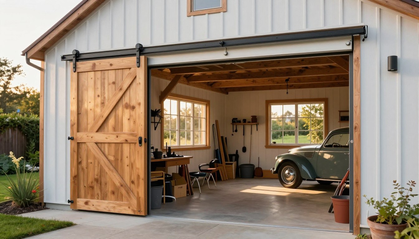 Przebudowa stodoły na garaż