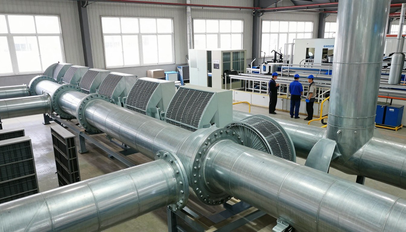 Wentylacja hali produkcyjnej