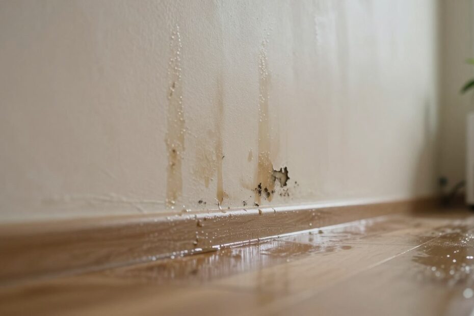 Wilgoć na ścianie przy podłodze